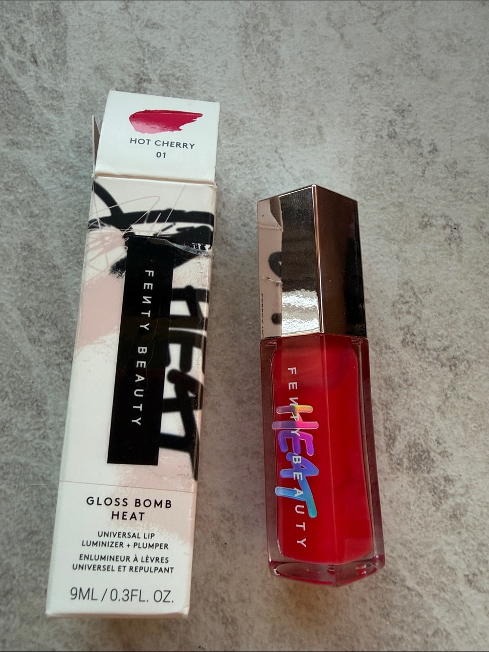 Fenty Beauty Gloss Bomb Heat — Hot Cherry Red